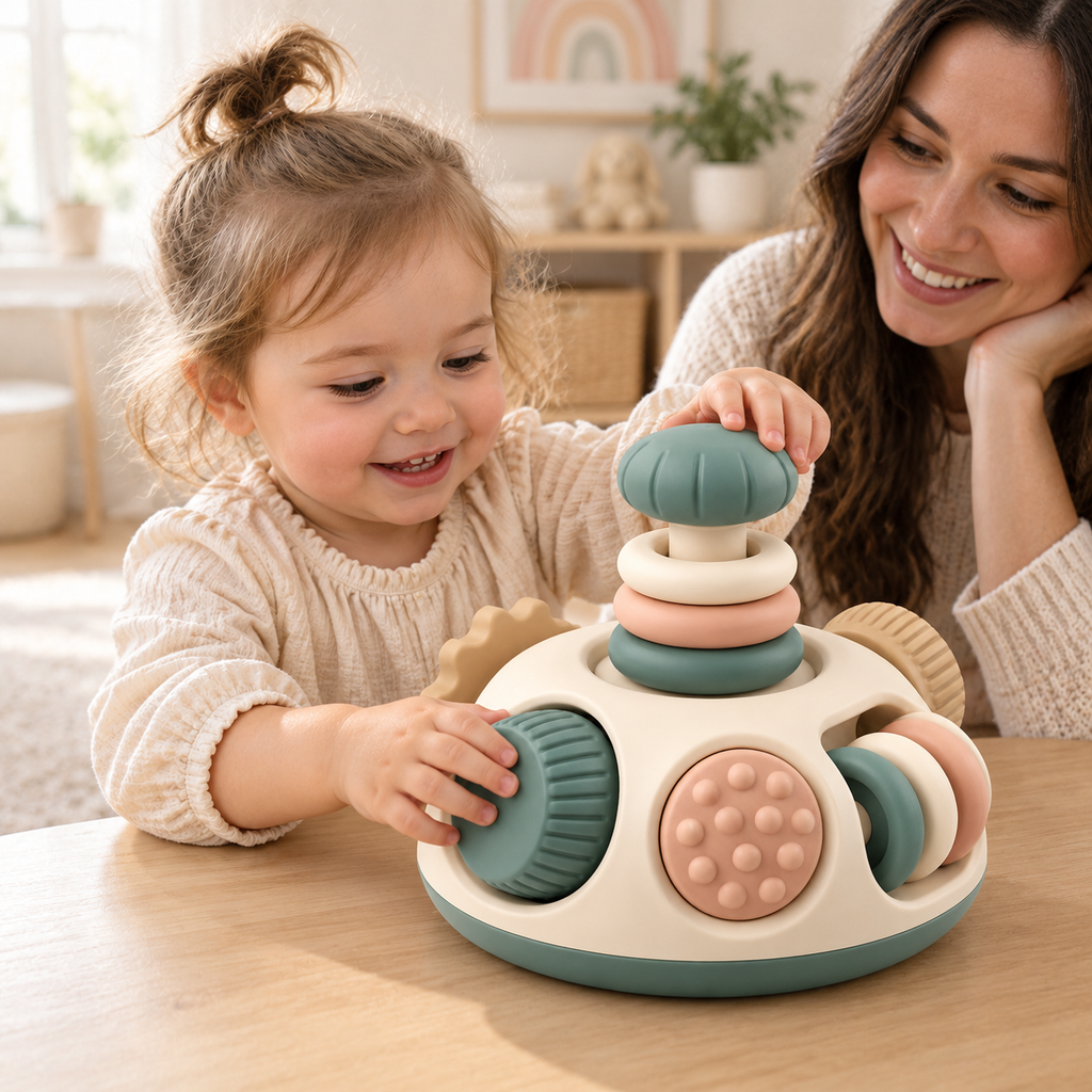 Sensory Spin & Stack Activity Toy