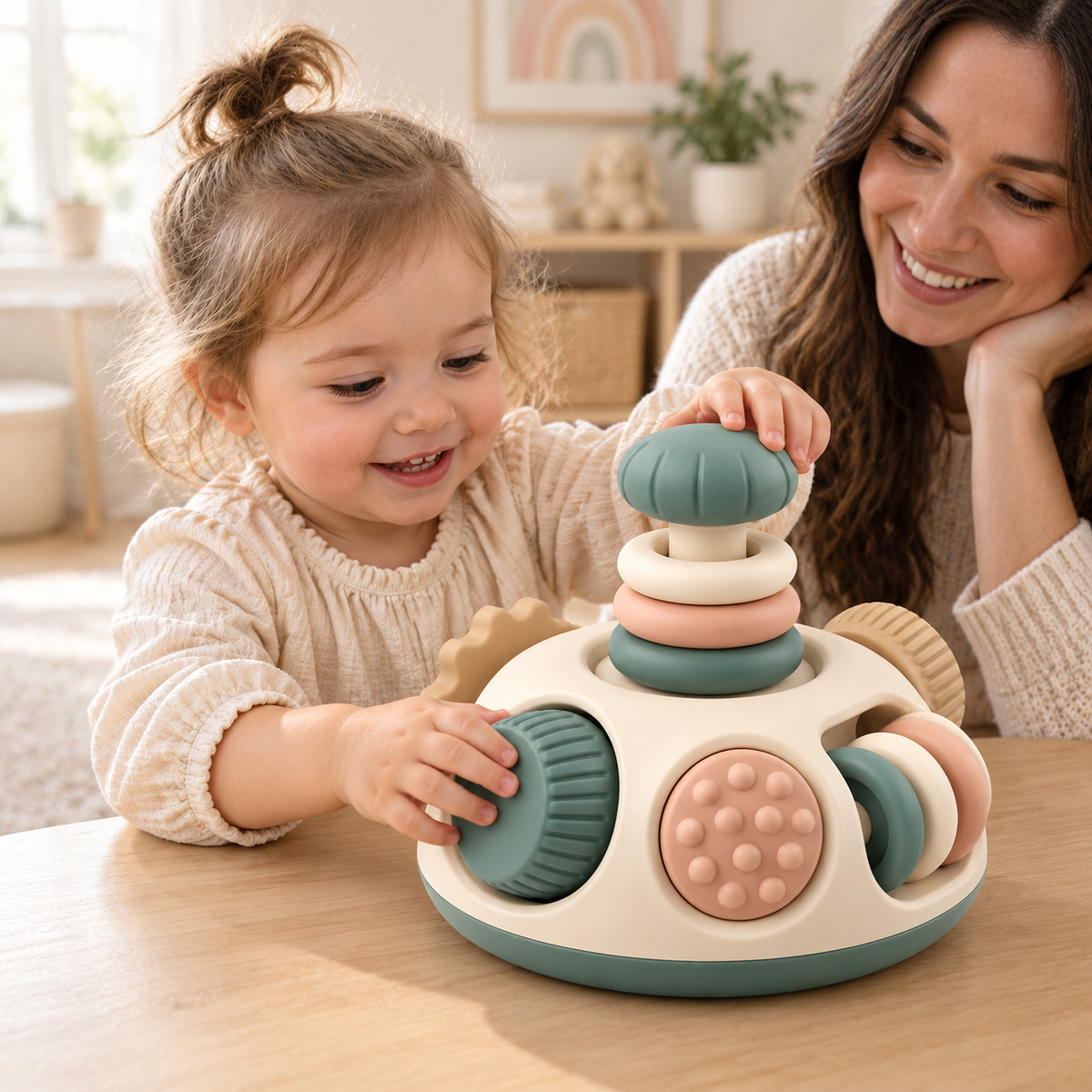 Sensory Spin & Stack Activity Toy
