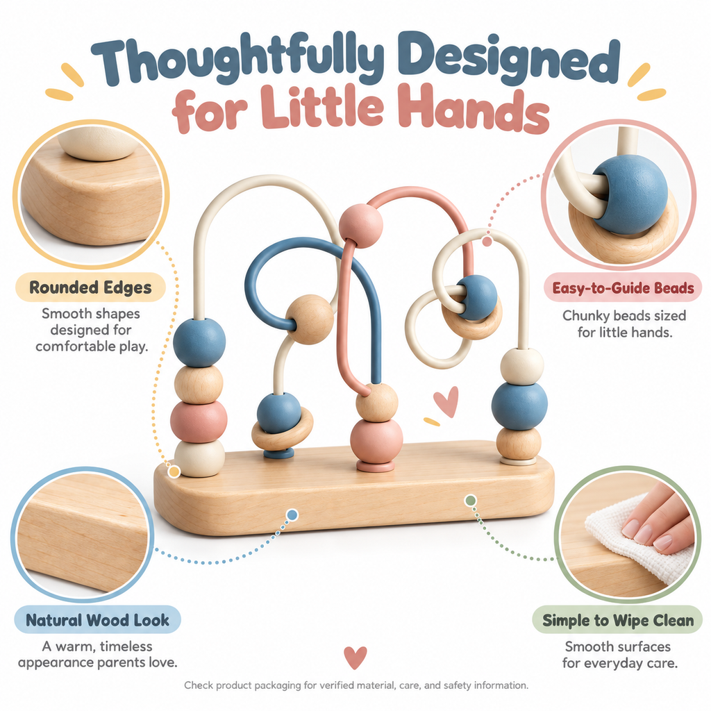 Wooden Bead Maze Toy