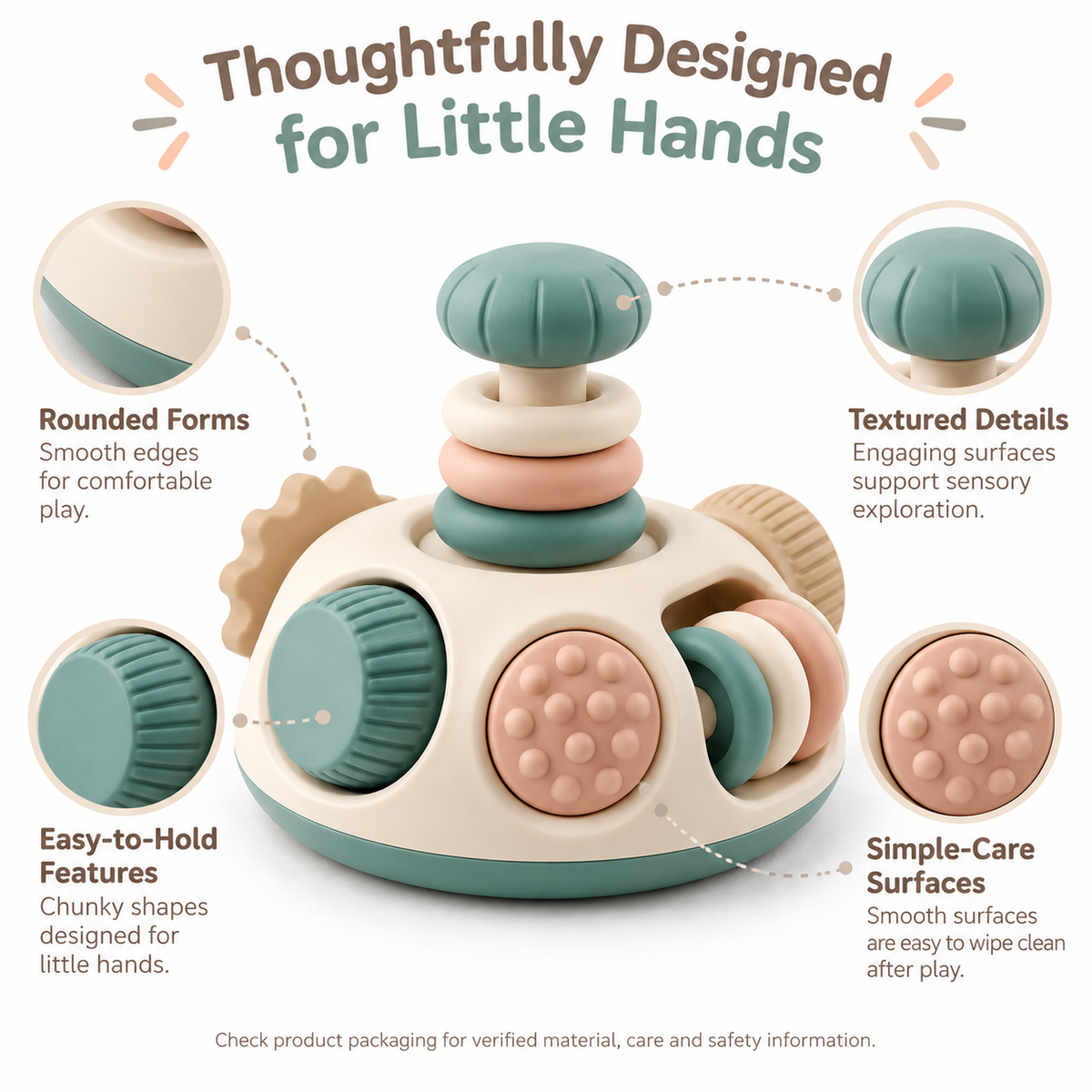 Sensory Spin & Stack Activity Toy