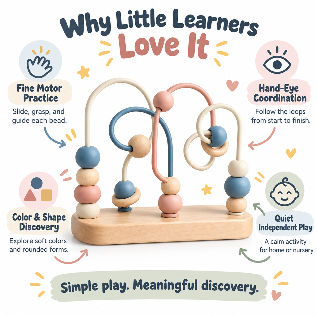 Wooden Bead Maze Toy