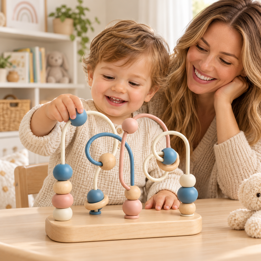 Wooden Bead Maze Toy