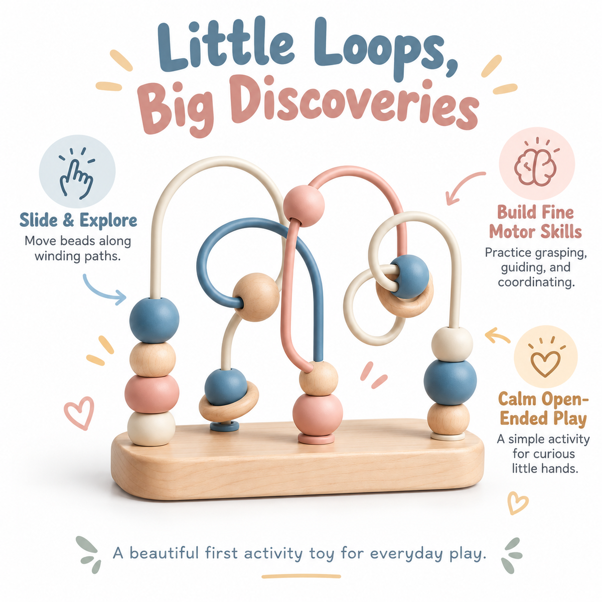 Wooden Bead Maze Toy