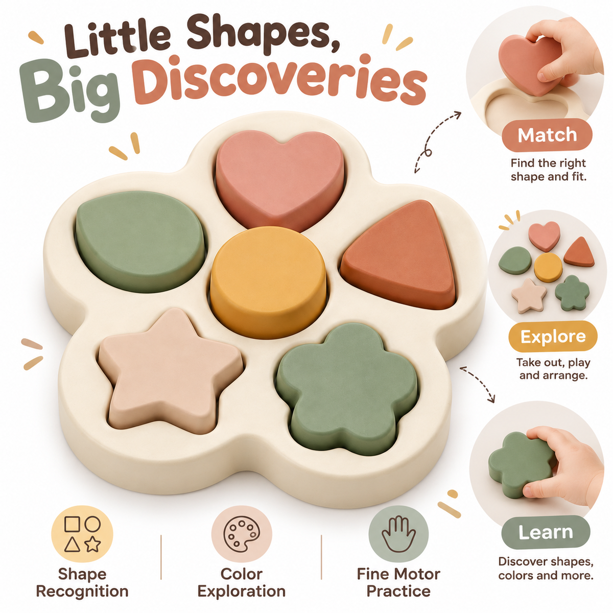 Little Shapes Wooden Puzzle