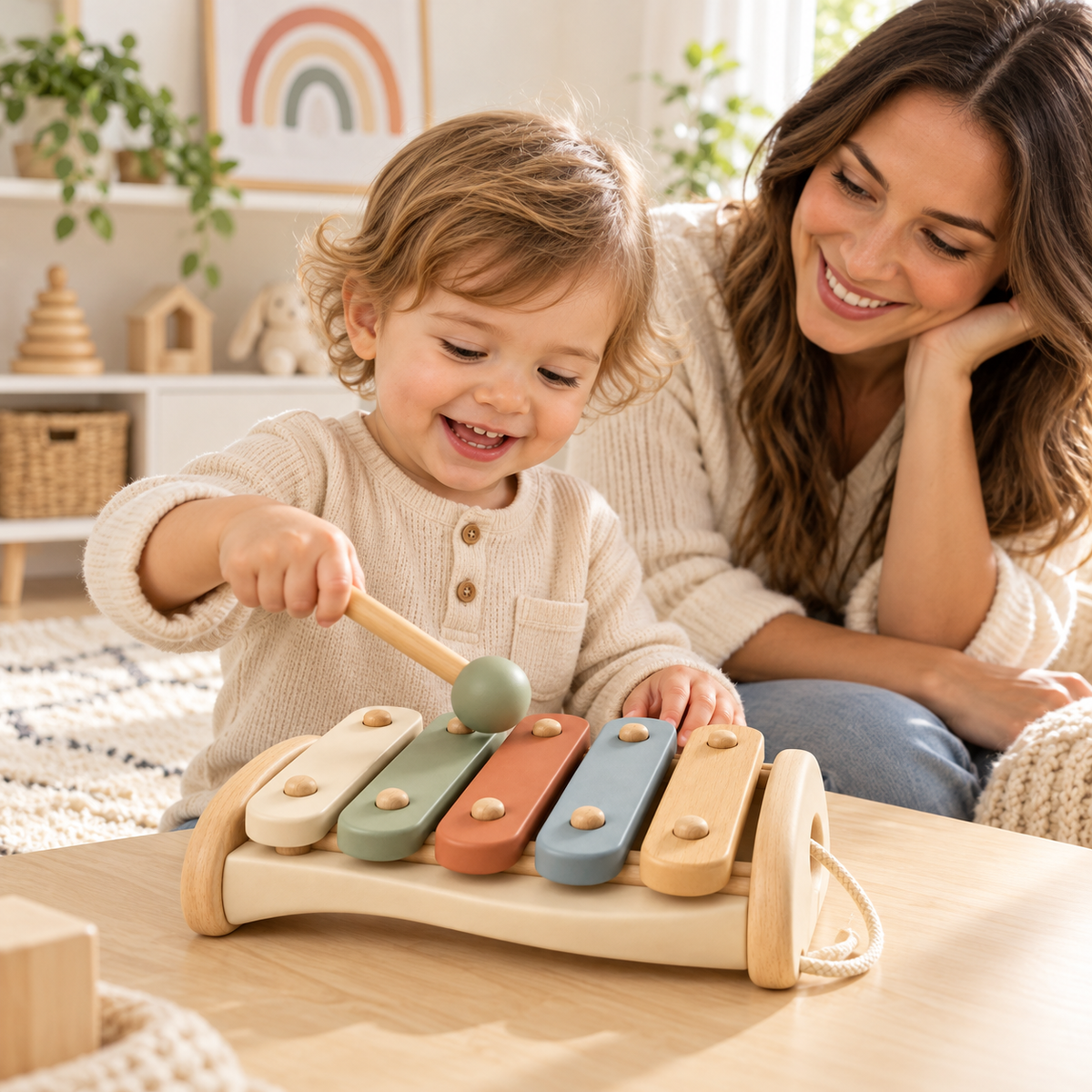Wooden Xylophone for Toddlers